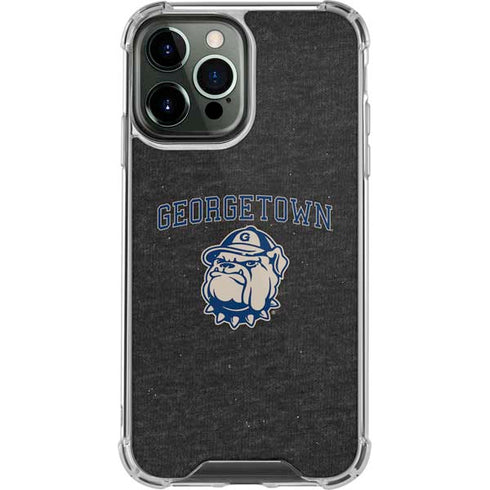 Georgetown University Hoyas Bulldog iPhone 13 Pro Max Clear Case